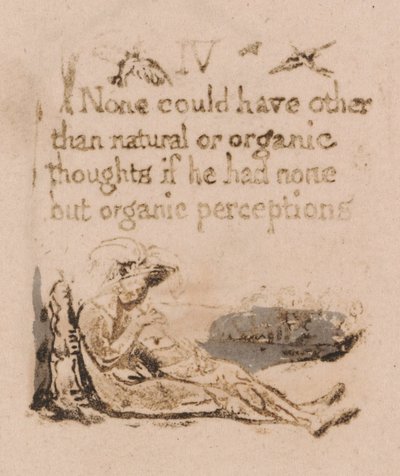 There Is No Natural Religion, Plaat 6, IV Niemand zou kunnen . . . . (Bentley a7) door William Blake